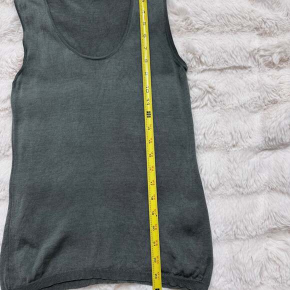 Calvin Klein Collection Made in Italy Gray Knit Tank Top Size Medium - Picture 5 of 6